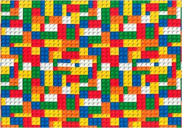 lego klodser, stof med lego